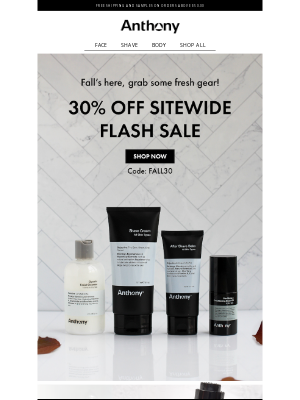 Anthony - Fall Flash Sale 💥 30% off Sitewide