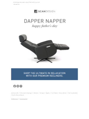 SCAN DESIGN - Happy Father’s Day from Scan Design!
