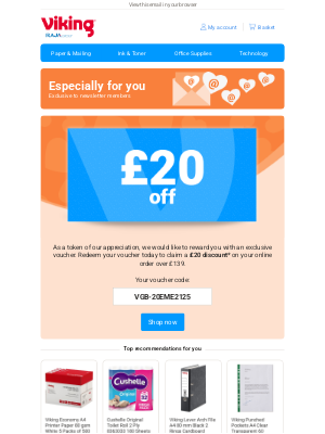 Viking Direct (United Kingdom) - 💌 A special discount just for you