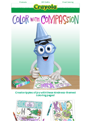 Crayola - Celebrate Kindness with Crayola Coloring Pages