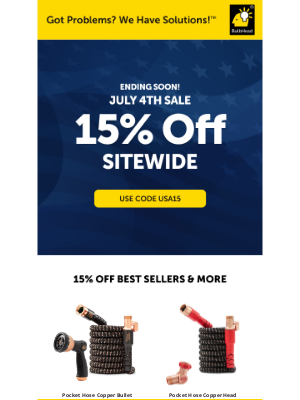 BulbHead - Happy 4th of July! Save 15% Sitewide Today 🇺🇸