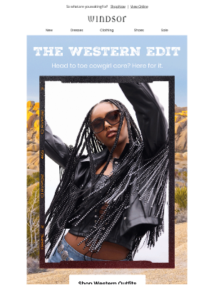 Windsor Fashions - FYI: Western is so trending.