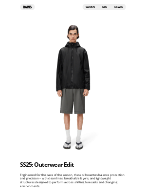 Rains - SS25: Outerwear Edit
