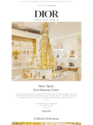 Dior - YOU'RE INVITED | Dior Beauty Soho Boutique