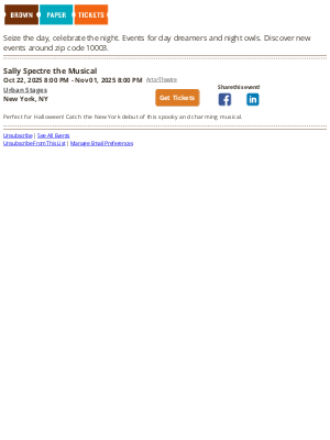 Brown Paper Tickets - New Events in Your Area - August 12, 2025