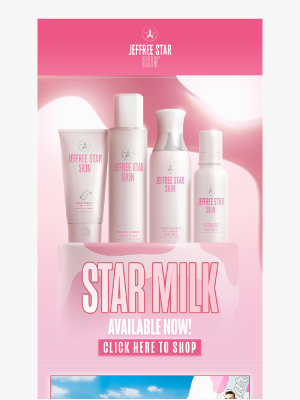 Jeffree Star Cosmetics - Skincare Alert: The Star Milk Collection is HERE 🥛