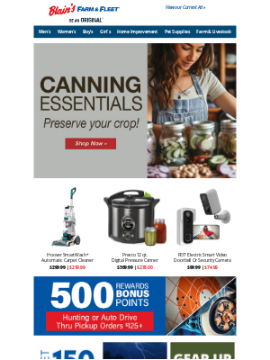 Blain's Farm and Fleet - Canning Items on Sale 🤝 Rewards Deals + More!