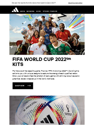 Adidas (UK) - Ready for the first ever winter FIFA World Cup™? We've got you covered.