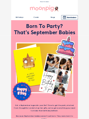 Moonpig - The BIG birthday month is here… 🎂