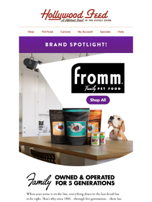 Hollywood Feed - ✨ Brand Spotlight ✨ on Fromm Family Pet Food!
