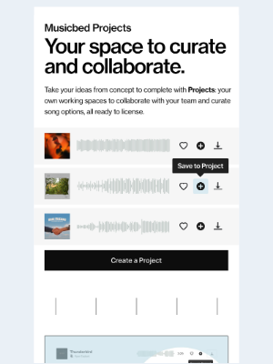 Musicbed - Musicbed Projects are more than just a playlist