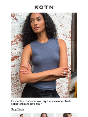 Kotn - Last Chance to Save on Tanks