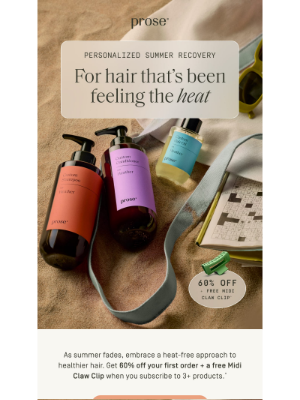 Prose Hair - 60% off  carol’s summer recovery plan