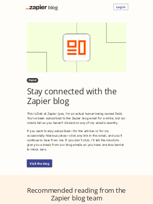 Zapier - Stay connected with the Zapier blog