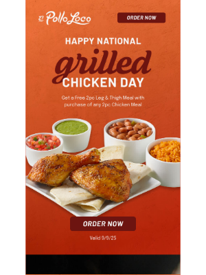El Pollo Loco - Today Only! BOGO 2pc Chicken Meal 🍗🍗