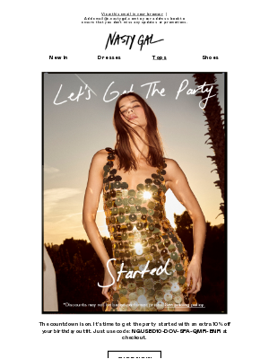 Nasty Gal - Let's celebrate, Denise!
