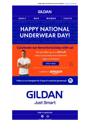 Gildan - Say Hello to 20% Off and Exclusive Giveaways!