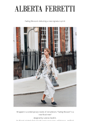 AlbertaFerretti - Fading Blossom: debuting a new signature print