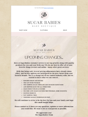 Sugar Babies - Changes are Coming...