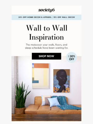 Society6 - Bold Prints & Cozy Textures