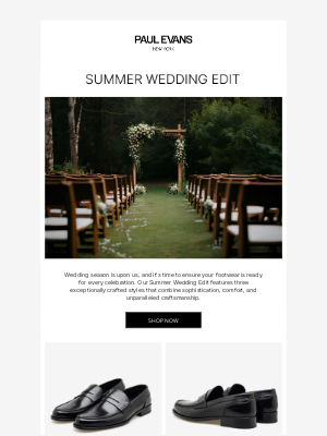 Paul Evans - Summer Wedding Edit: Step Into Italian Luxury