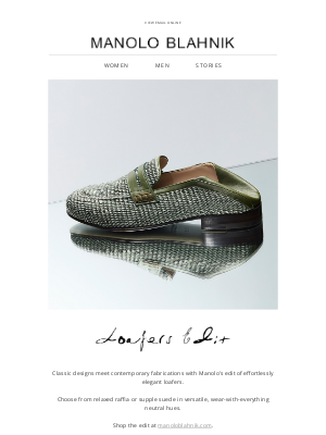 Manolo’s Men’s Collection | Shop New Season Loafers