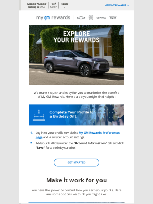General Motors - Gregory, get the most from My GM Rewards†
