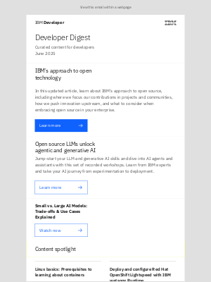 IBM - Developer Digest