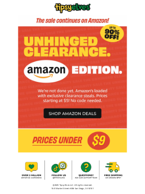 Tipsy Elves - 🚨 CLEARANCE moves to Amazon!