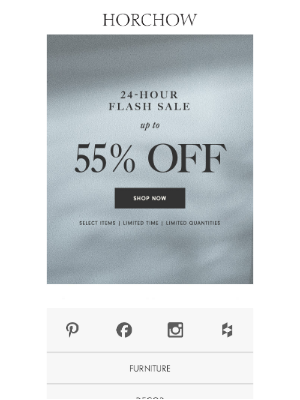 Horchow Mail Order - Hurry! Flash Sale begins now