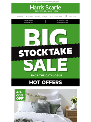 Harris Scarfe (Australia) - Stocktake Sale Continues | Shop HOT Offers