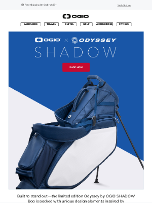 Ogio - Limited Edition Odyssey by OGIO SHADOW Golf Bag