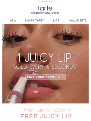 Tarte Cosmetics - FREE JUICY LIP 🚨