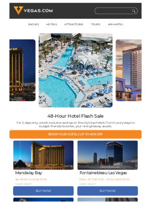 Vegas - 48HR HOTEL FLASH SALE 🌴 Book Your Next Trip!