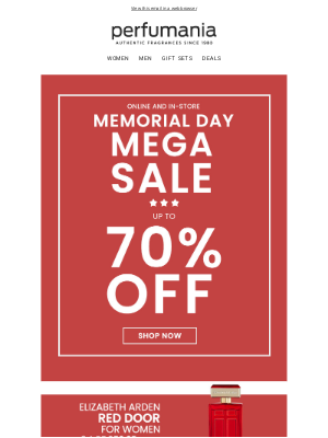 perfumania - Ending Soon: Memorial Day Mega Sale