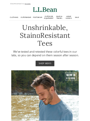 L.L.Bean - Carefree Tees That Just Won't Quit