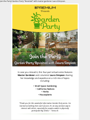 Los Angeles Daily News - Join the Party! Garden Party 