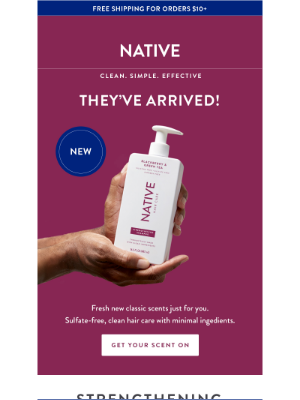 Native - Fresh arrivals: All-new Hair Care Scents