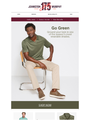 Johnston & Murphy - Go Green
