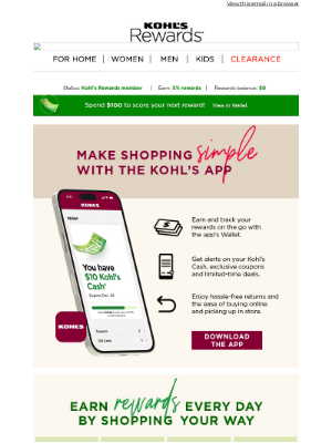 Kohl's - Make life easier with the Kohl’s App 📱