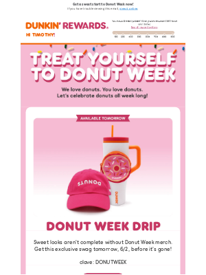 Dunkin' Donuts - Best. Week. Ever. 🍩 🎉