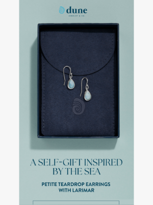 Dune Jewelry - Self-Gift Sunday: Larimar Teardrop Earrings 🩵