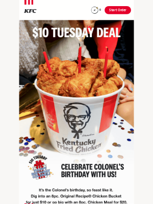 KFC - 🎂 It's the Colonel's Birthday!