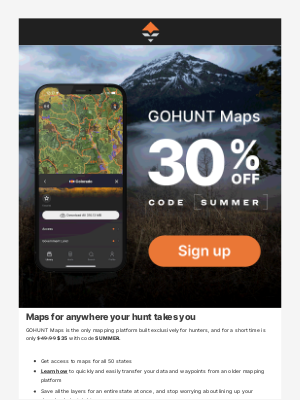 goHUNT - 30% Off Maps from THE Hunting Company