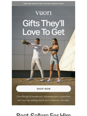 Vuori - Gifts they'll love to get