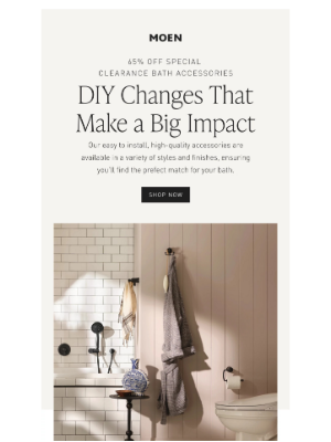 Moen - Get Up to 65% Off Accessories