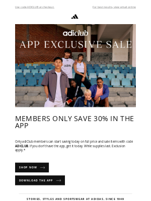 y-3 - Enjoy 30% off savings in the app