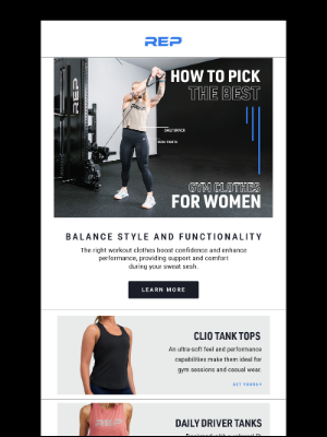 REP Fitness - How To Pick the Right Gym Clothes for Women