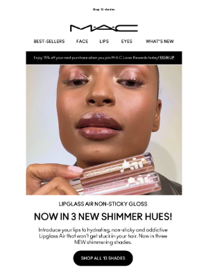 Mac Cosmetics (Canada) - You asked for Lipglass Air to ✨SHIMMER✨…