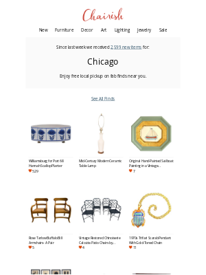 Chairish - Look What's New In Chicago